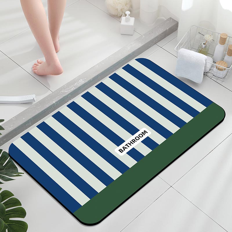 Zara Home Bathroom Accessories - Antypoślizgowa mata łazienkowa, dywan w paski
