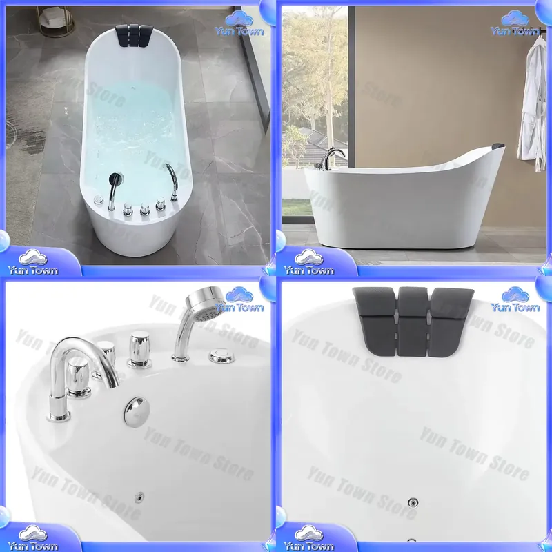 Jet Home Bathroom - Nowoczesna wanna z hydromasażem i dyszami