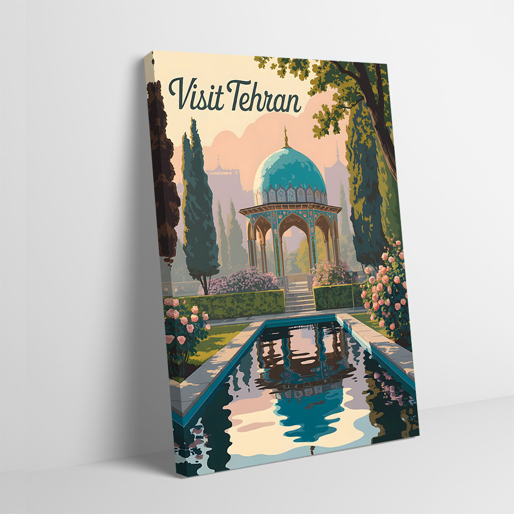 Bathroom Home Visit - Plakat z Teheranem, możliwość personalizacji, drukowany