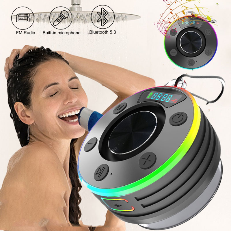 Home Bathroom Called - Głośnik prysznicowy Bluetooth 5.3 Wodoodporny bezprzewodowy