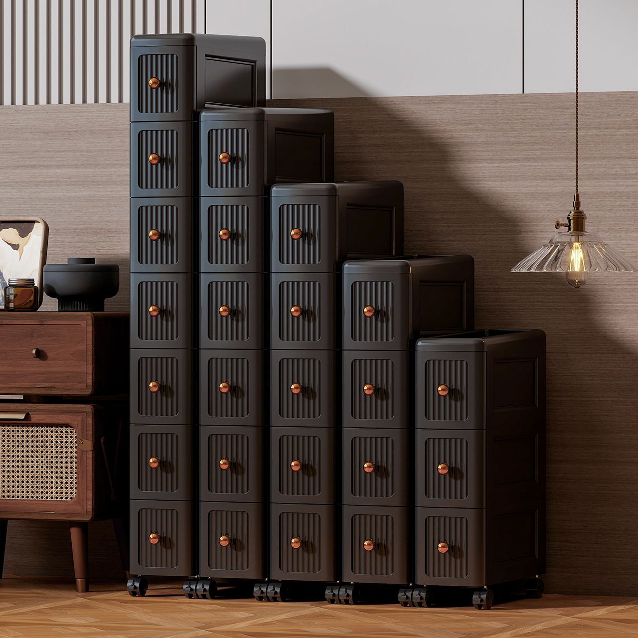 Home Goods Bathroom Storage - Szafka do przechowywania z wąskimi przegródkami