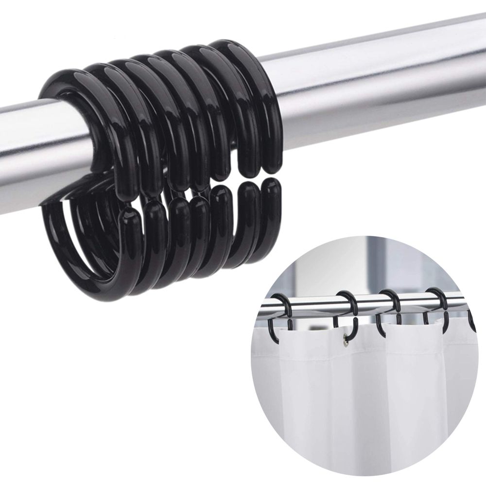 Zara Home Bathroom Accessories - Akcesoria łazienkowe wiszące typu C, białe/czarne,