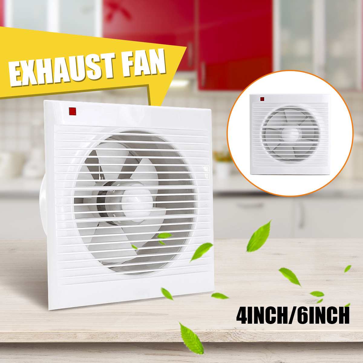 Home Bathroom Fan - Wentylator wyciągowy łazienkowy wyciszony wodoodporny 4