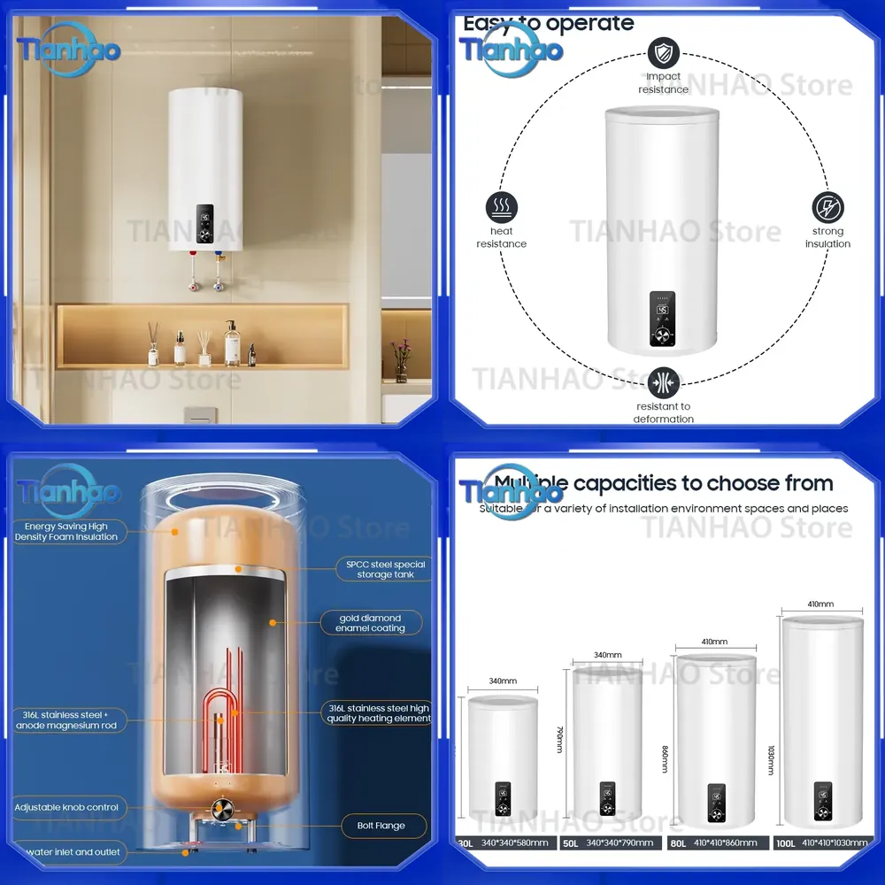 Home Bathroom Geyser - Elektryczny podgrzewacz wody z zbiornikiem 30L