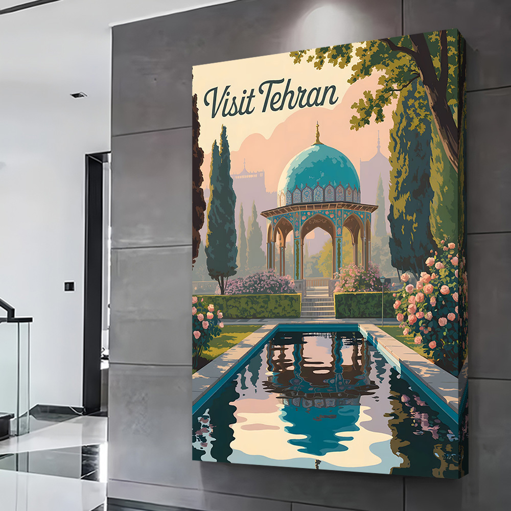 Plakat z Teheranem, możliwość  – Bathroom Home Visit recenzja i cena
