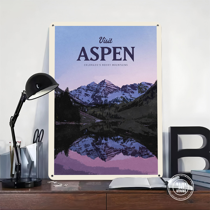 Plakat z teksturą 3D Aspen, me – Bathroom Home Visit recenzja i cena