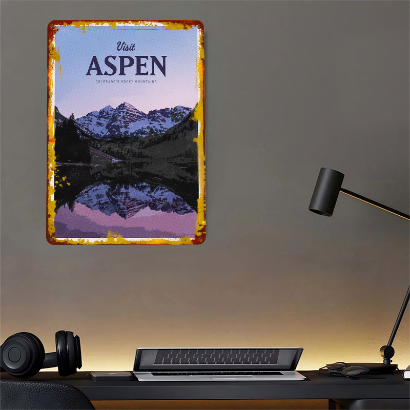Plakat z teksturą 3D Aspen, me – Bathroom Home Visit recenzja i cena