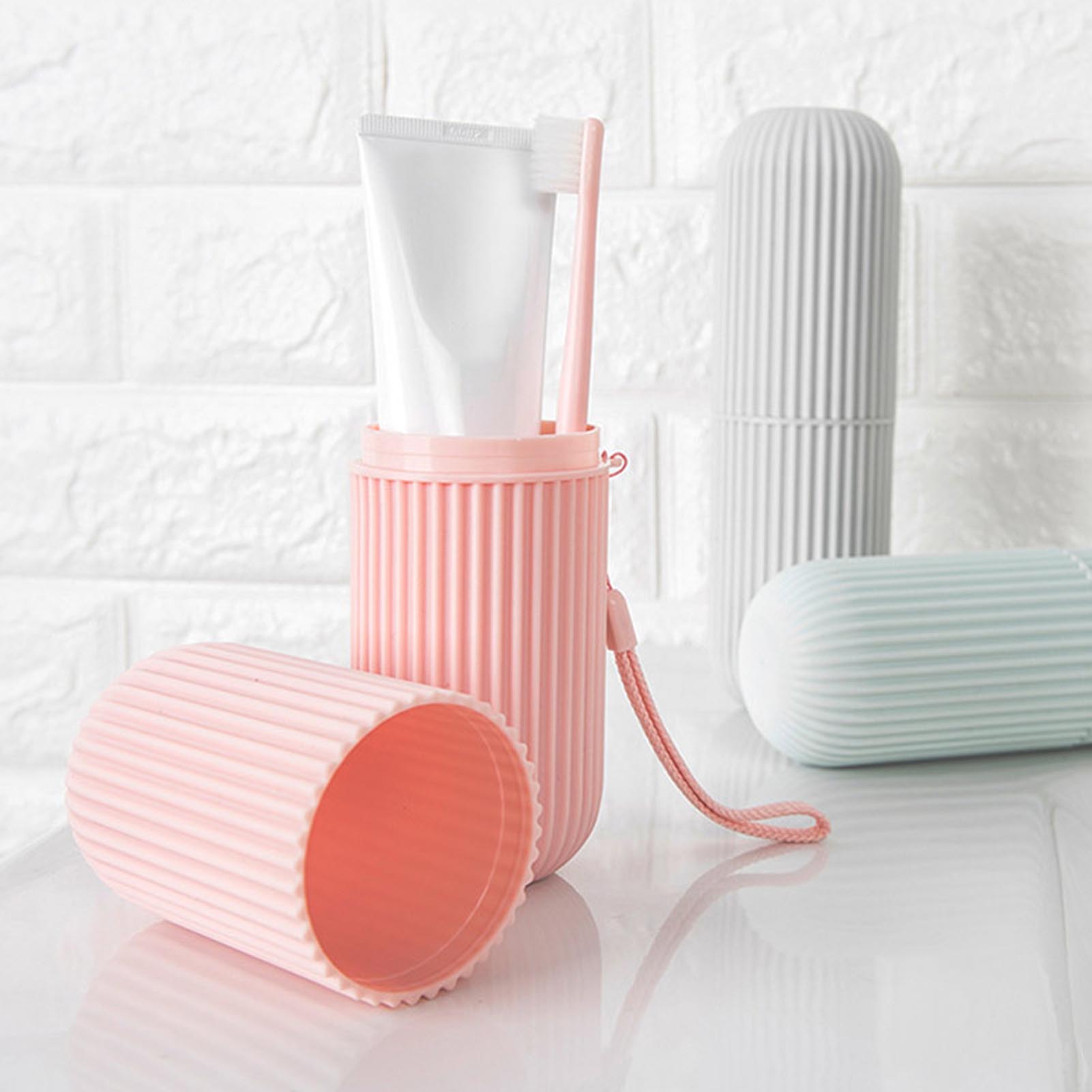 Różowy Pusty Podróżny Przenośn – Home Goods Bathroom Storage recenzja i cena