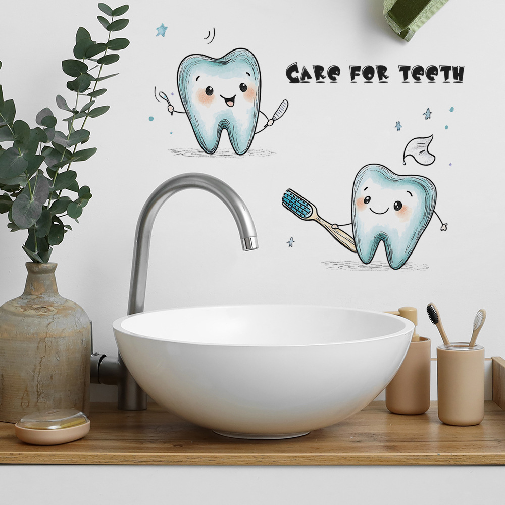 Naklejka ścienna z motywem zęb – Jet Home Bathroom recenzja i cena