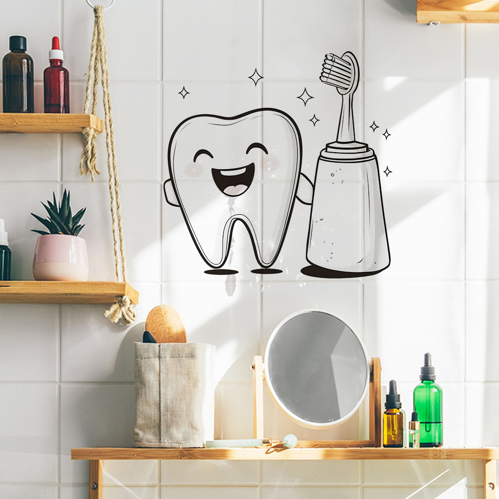 Naklejka ścienna z motywem zęb – Jet Home Bathroom recenzja i cena