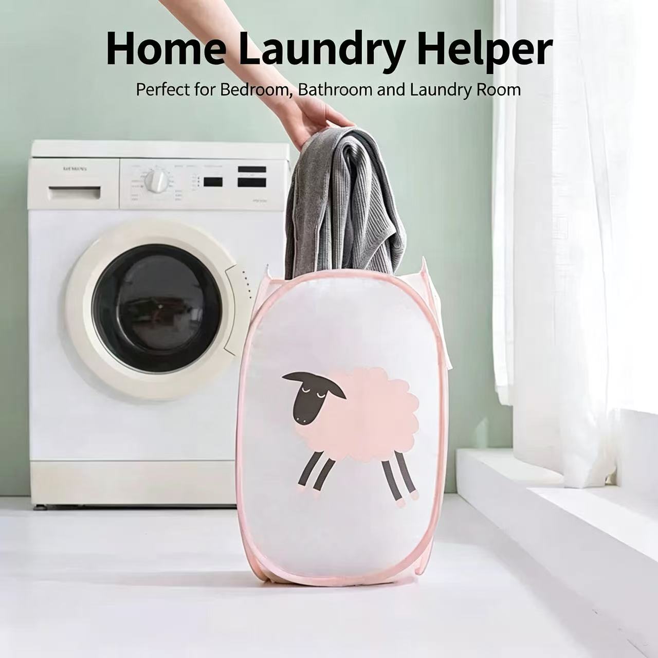 Składany kosz na pranie z siat – Home Goods Bathroom Storage recenzja i cena