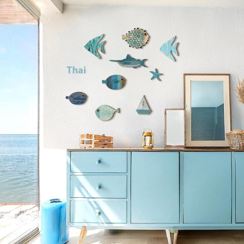 10 sztuk/zestaw Drewniane ryby – Jet Home Bathroom recenzja i cena